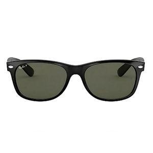 Rayban wayfarer matte black polarized